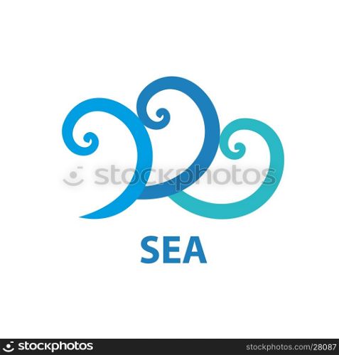 vector logo Marine. Maritime logo design template. Vector illustration of icon