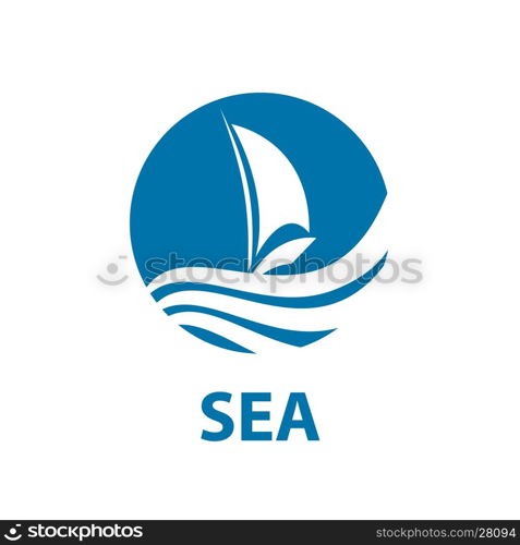 vector logo Marine. Maritime logo design template. Vector illustration of icon