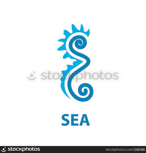 vector logo Marine. Maritime logo design template. Vector illustration of icon