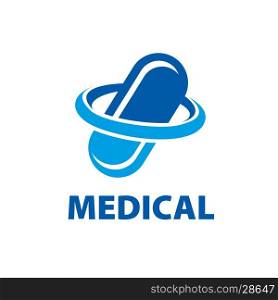 vector logo medical. template design logo medical. Vector illustration of icon