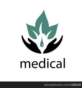 vector logo medical. template design logo medical. Vector illustration of icon