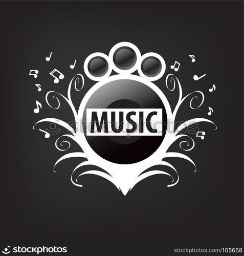 vector logo music. Abstract logo for music and sound. Vector pattern