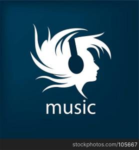 vector logo music. Abstract logo for music and sound. Vector pattern