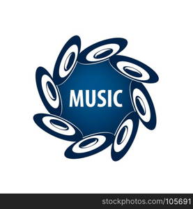 vector logo music. Abstract logo for music and sound. Vector pattern