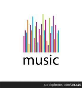 vector logo music. template design logo music. Vector illustration of icon