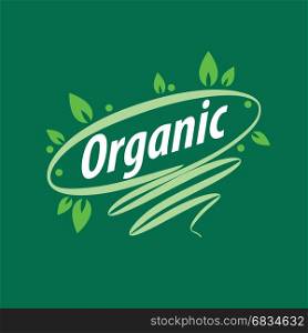 vector logo organic. template logo design organic. Vector illustration icon