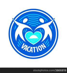 vector logo people keep the heart of the sea and the sun