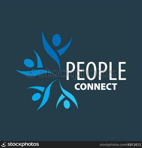 vector logo people. pattern design abstract logo people. Vector illustration