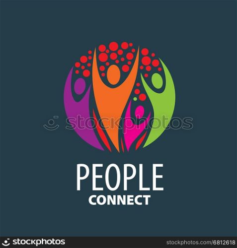 vector logo people. pattern design abstract logo people. Vector illustration