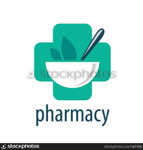 vector logo pharmacy. template design logo pharmacy. Vector illustration of icon