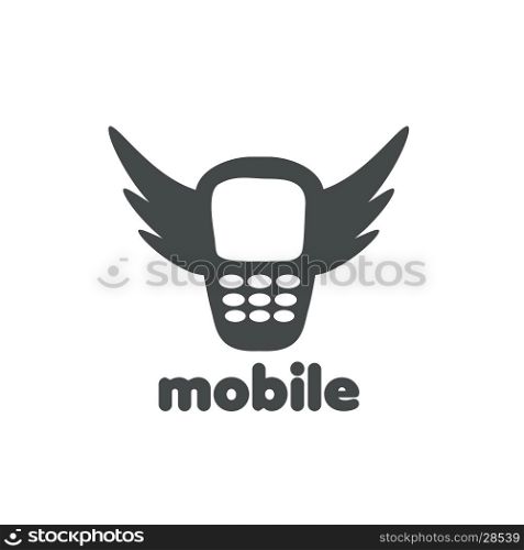 vector logo phone. template design logo phone. Vector illustration of icon