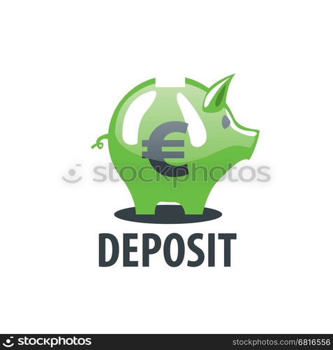 vector logo piggy bank. logo design template piggy bank. Vector illustration