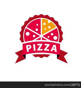 vector logo pizza. Template design logo pizza. Vector illustration of icon