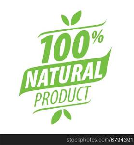 vector logo printing for natural products. logo printing for natural products. Vector illustration of icon