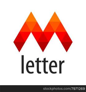 vector logo red letter M module