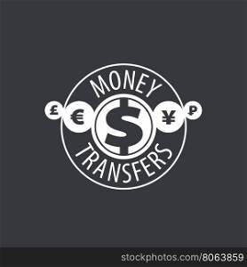 vector logo remittances. logo design template remittances. Vector illustration of icon