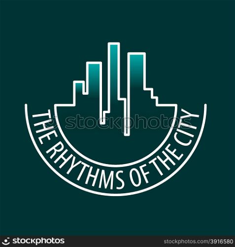 vector logo rhythms of the city at night