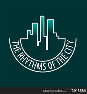 vector logo rhythms of the city at night