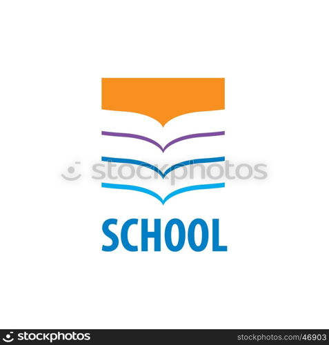 vector logo school. template design logo school. Vector illustration of icon