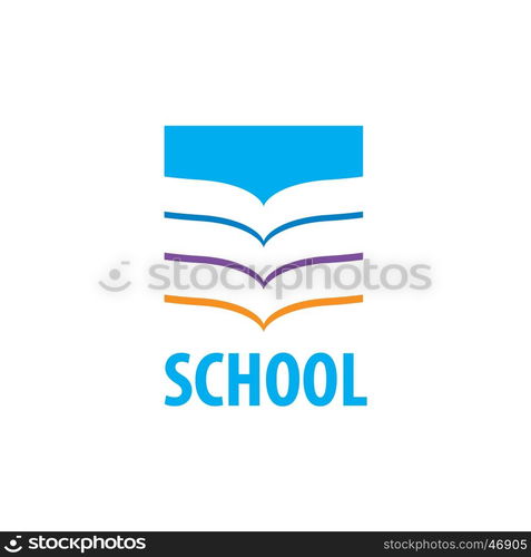 vector logo school. template design logo school. Vector illustration of icon