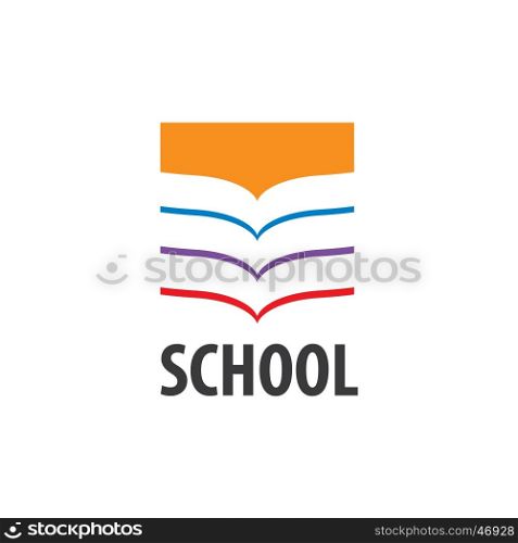 vector logo school. template design logo school. Vector illustration of icon