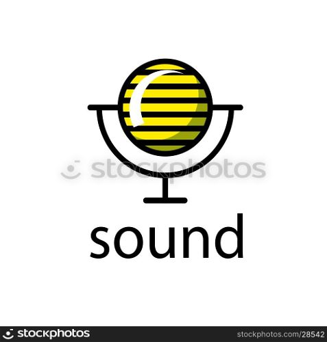 vector logo sound. template design logo sound. Vector illustration of icon