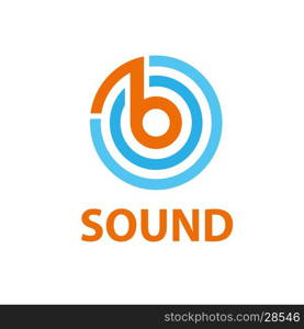 vector logo sound. template design logo sound. Vector illustration of icon