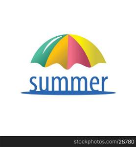 vector logo summer. pattern design logo summer. Vector illustration of icon