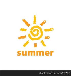 vector logo sun. Template design logo sun. Vector illustration of icon
