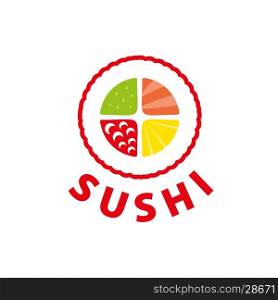 vector logo sushi. template design logo medical. Vector illustration of icon