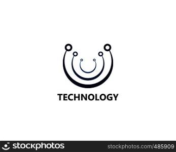 Vector Logo Technology concept illustration design