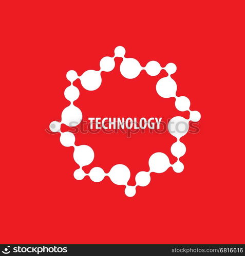 vector logo technology. logo design template technology. Vector illustration of icon