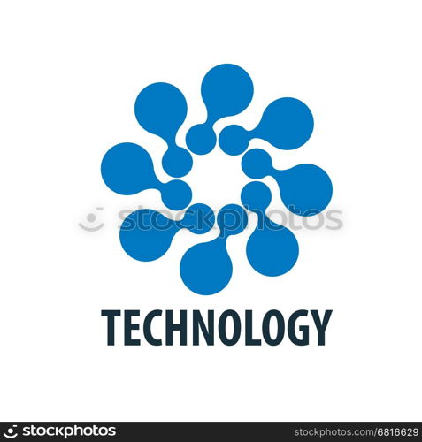 vector logo technology. logo design template technology. Vector illustration of icon