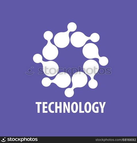 vector logo technology. logo design template technology. Vector illustration of icon