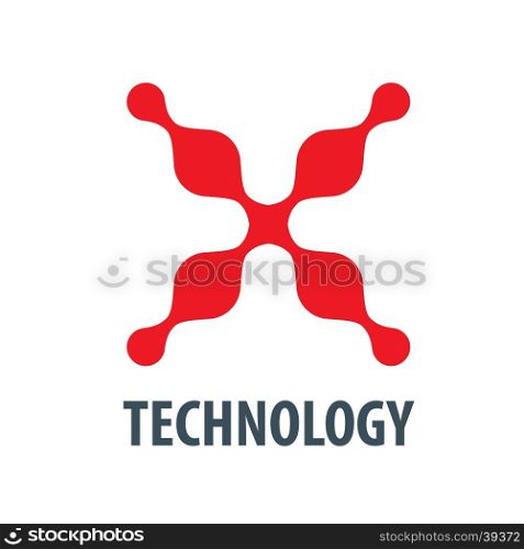 vector logo technology. pattern design logo network. Vector illustration of icon