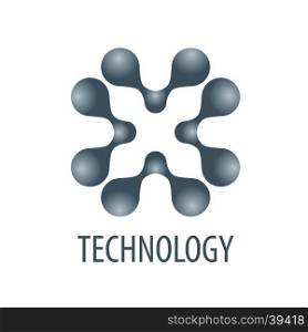 vector logo technology. pattern design logo network. Vector illustration of icon