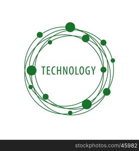 vector logo technology. template design logo technology. Vector illustration of icon