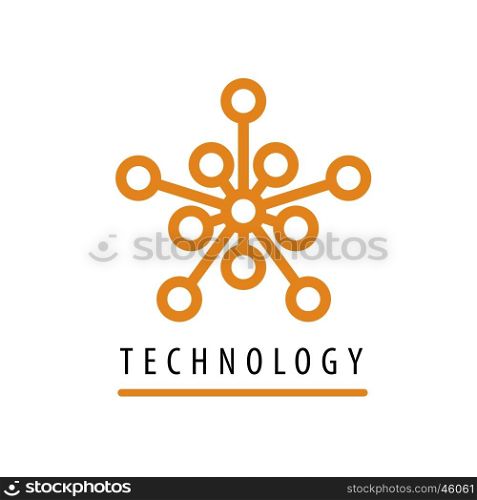 vector logo technology. template design logo technology. Vector illustration of icon