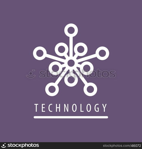 vector logo technology. template design logo technology. Vector illustration of icon