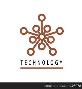 vector logo technology. template design logo technology. Vector illustration of icon