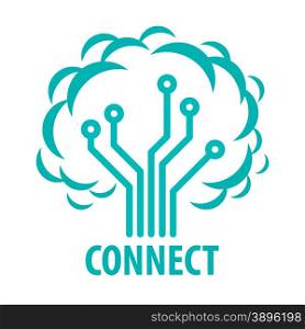 vector logo to connect to the network tree