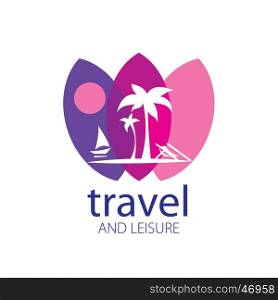 Vector logo travel. template design logo travel. Vector illustration of icon
