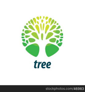 vector logo tree. template design logo tree. Vector illustration of icon