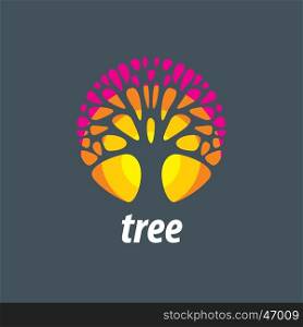 vector logo tree. template design logo tree. Vector illustration of icon