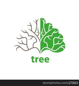 vector logo tree. tree logo design. Vector illustration of icon