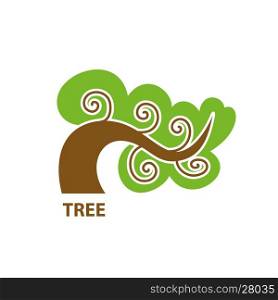 vector logo tree. tree logo design. Vector illustration of icon