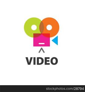 vector logo video. pattern design logo video. Vector illustration of icon