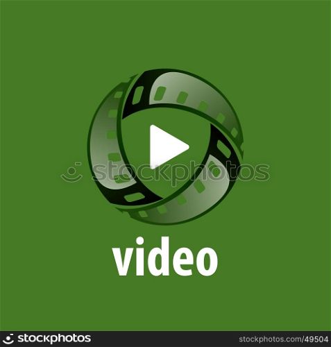 vector logo video. template design logo video. Vector illustration of icon