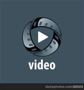 vector logo video. template design logo video. Vector illustration of icon