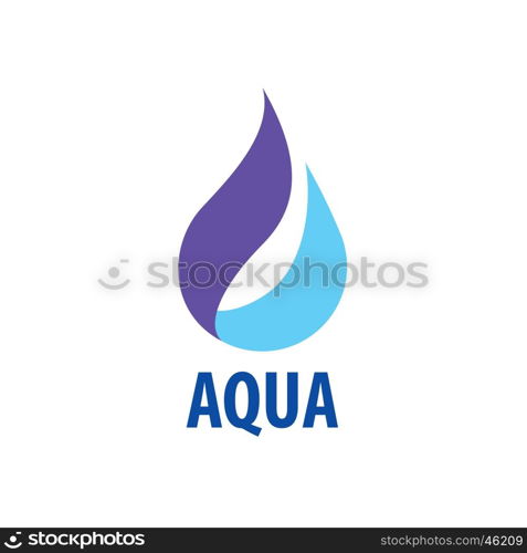 vector logo water. logo design template drop of water. Vector illustration